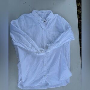 Gap White Button-Up Shirt